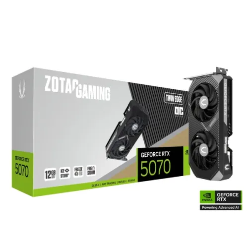 ZOTAC Gaming GeForce RTX 5070 Twin Edge OC Graphics Card